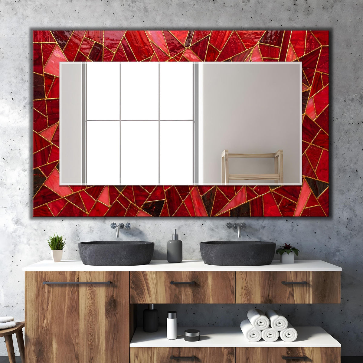 Customizable Mirror, Wall Art as Mirror | Decorative Mirror | Large Statement Mirror