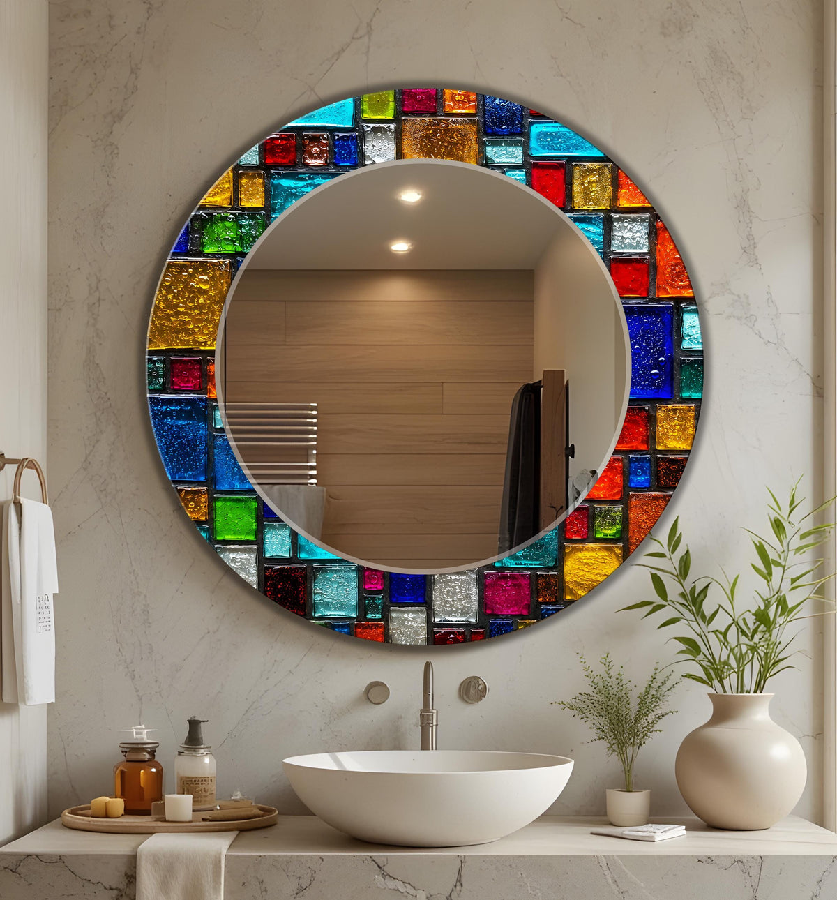 Customizable Mirror, Wall Art as Mirror | Decorative Mirror | Large Statement Mirror