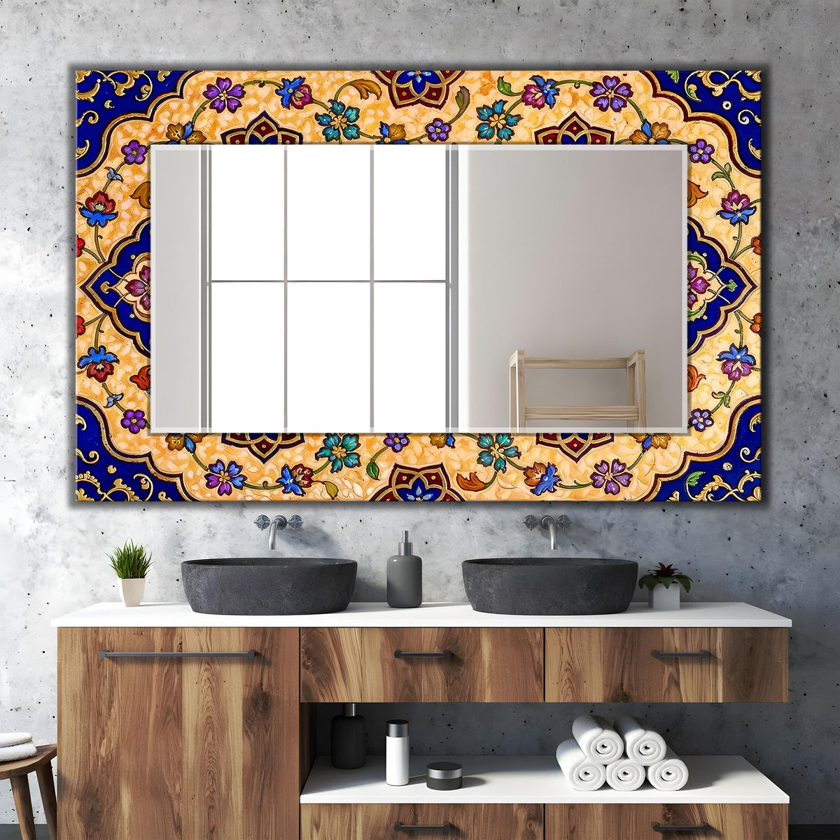Customizable Mirror, Wall Art as Mirror | Decorative Mirror | Large Statement Mirror