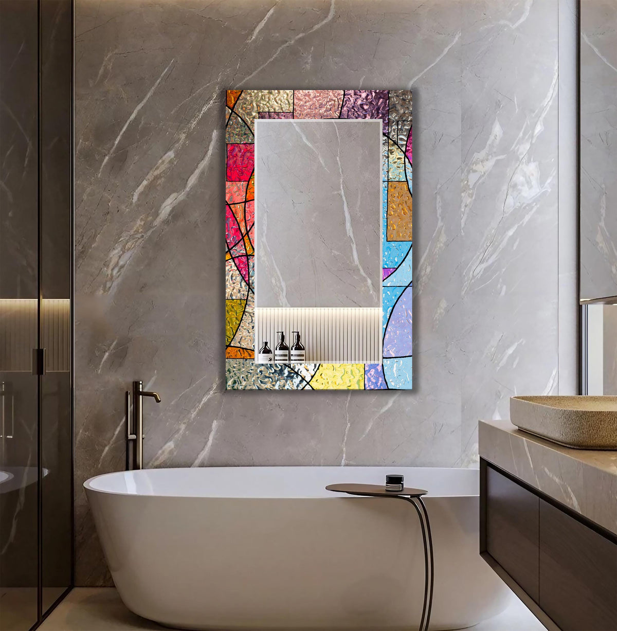 Customizable Mirror, Wall Art as Mirror | Decorative Mirror | Large Statement Mirror