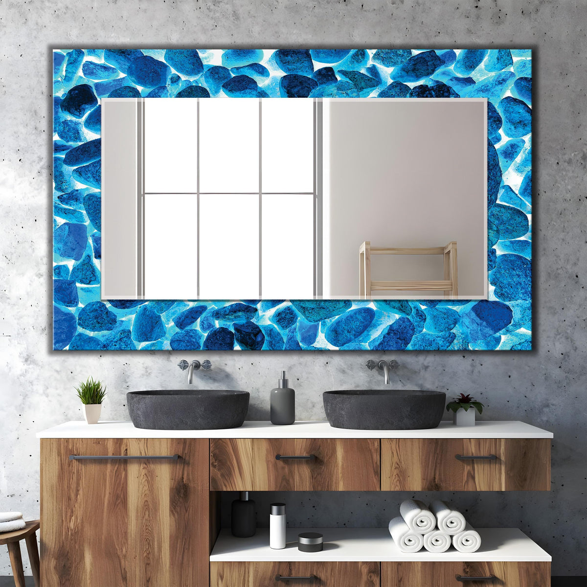 Customizable Mirror, Wall Art as Mirror | Decorative Mirror | Large Statement Mirror