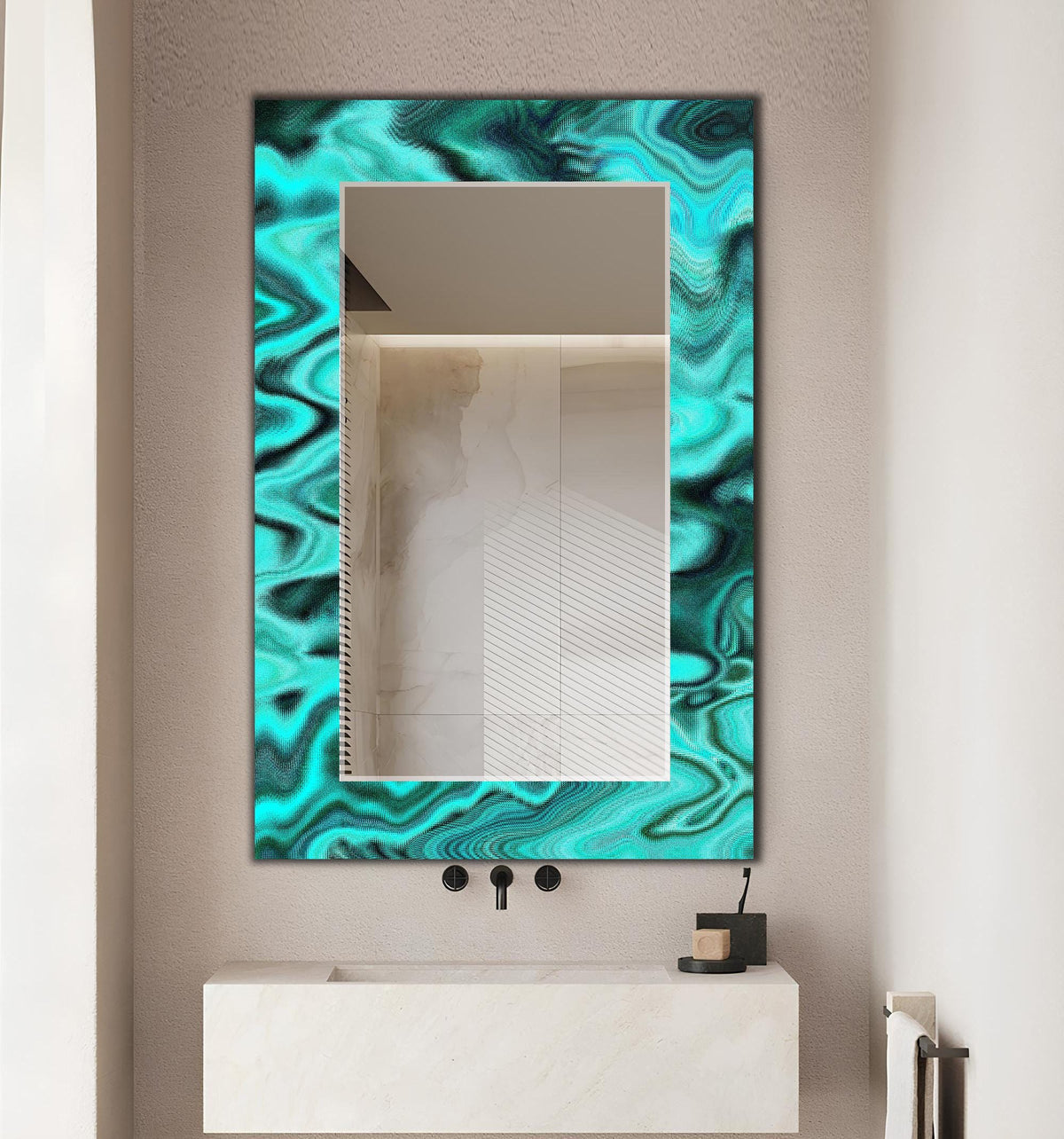 Customizable Mirror, Wall Art as Mirror | Decorative Mirror | Large Statement Mirror