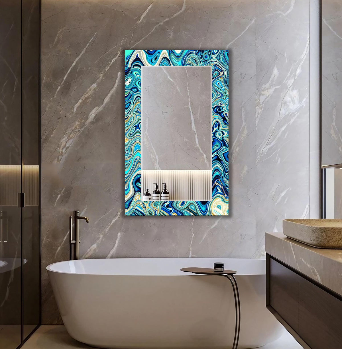 Customizable Mirror, Wall Art as Mirror | Decorative Mirror | Large Statement Mirror