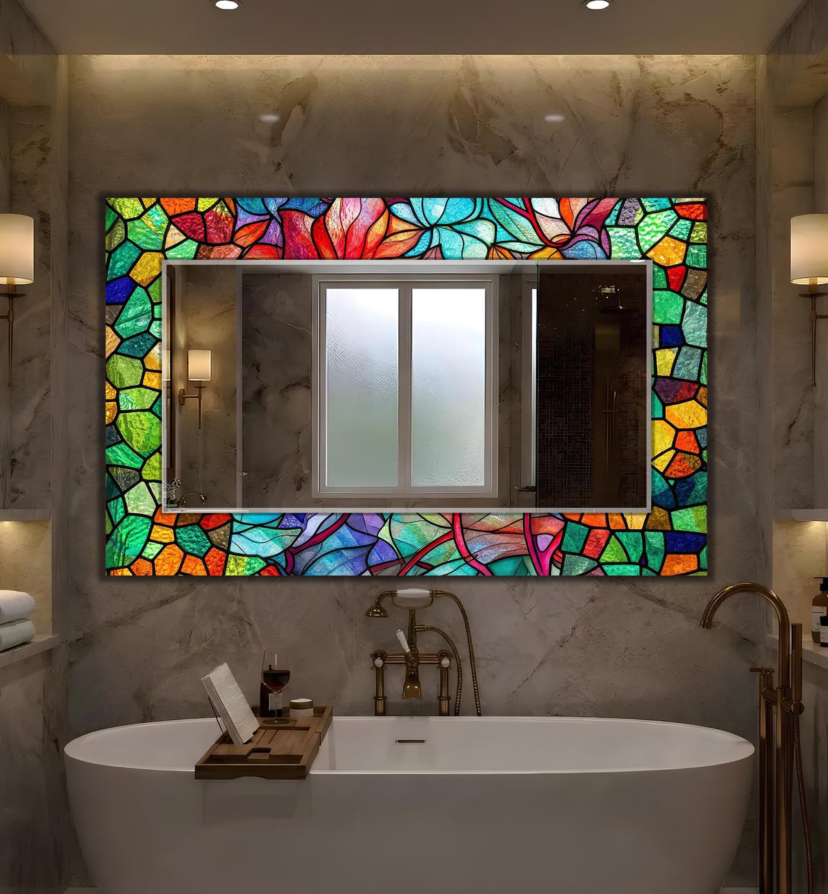 Customizable Mirror, Wall Art as Mirror | Decorative Mirror | Large Statement Mirror