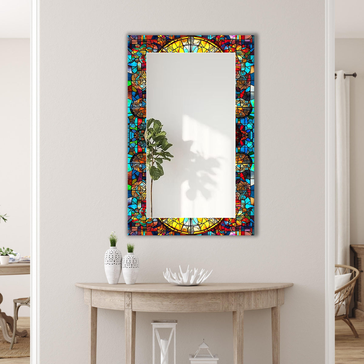 Customizable Mirror, Wall Art as Mirror | Decorative Mirror | Large Statement Mirror