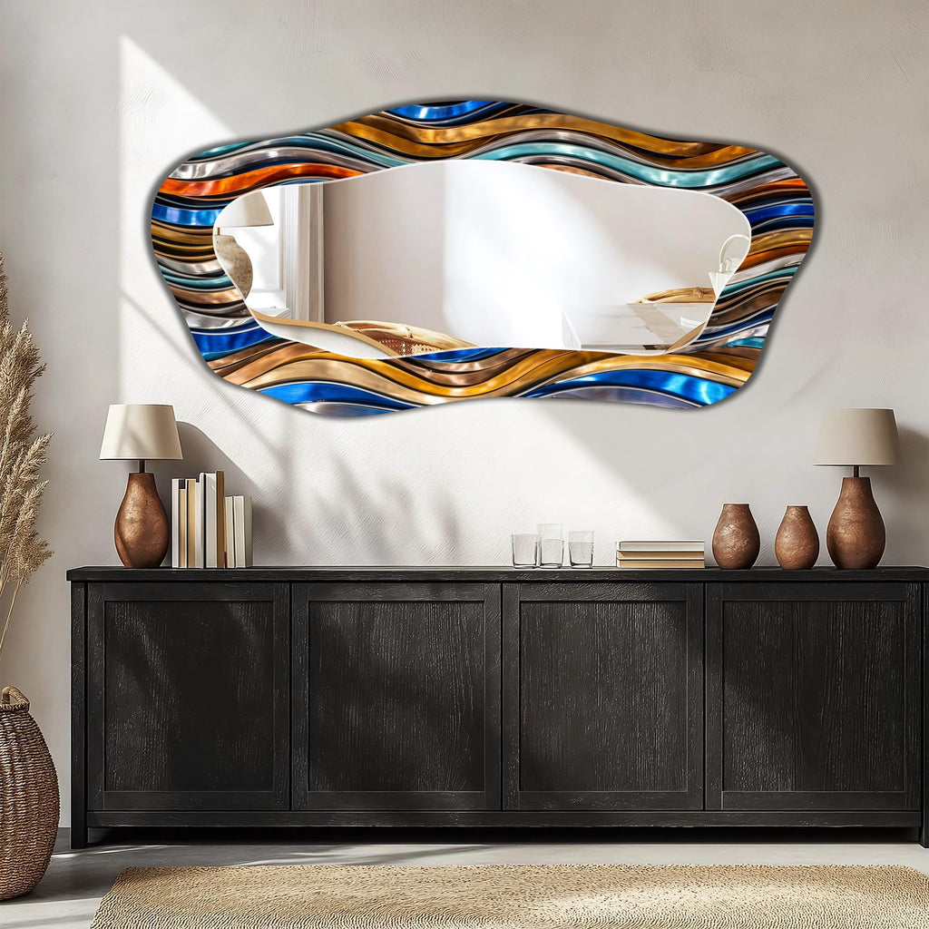 Customizable Mirror, Wall Art as Mirror | Decorative Mirror | Large Statement Mirror