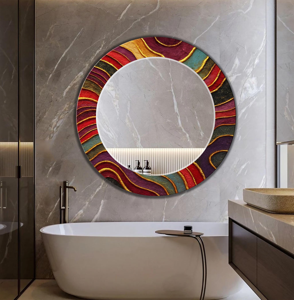 Customizable Mirror, Wall Art as Mirror | Decorative Mirror | Large Statement Mirror