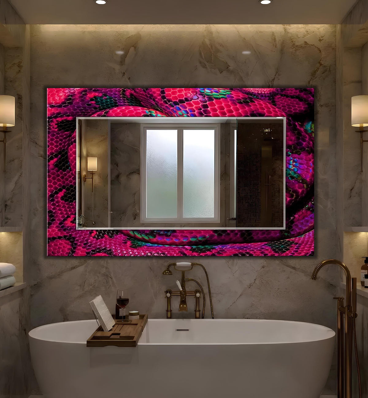 Customizable Mirror, Wall Art as Mirror | Decorative Mirror | Large Statement Mirror