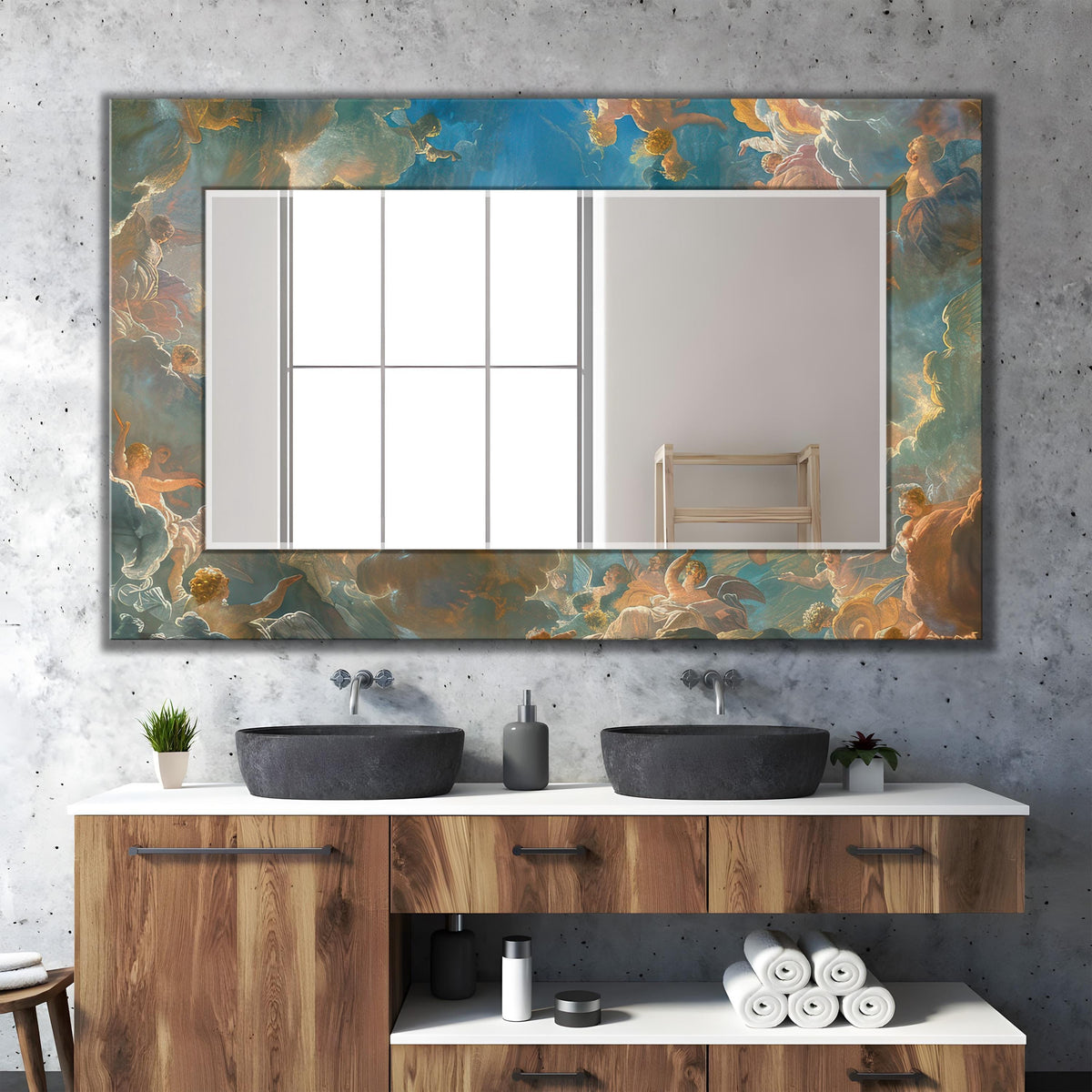 Customizable Mirror, Wall Art as Mirror | Decorative Mirror | Large Statement Mirror