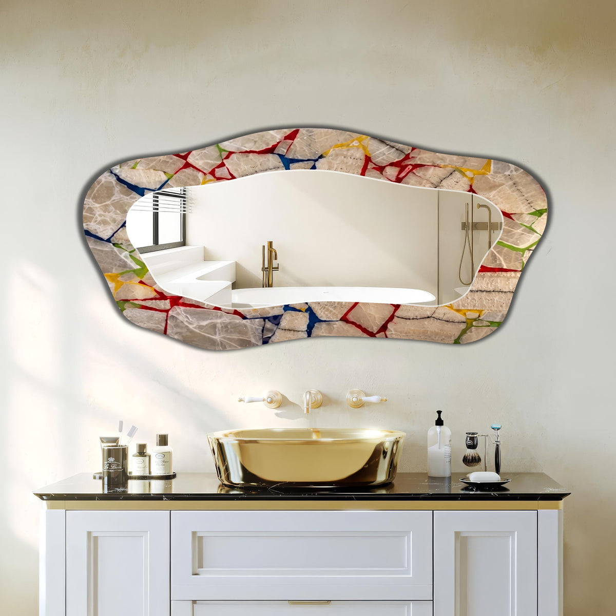 Customizable Mirror, Wall Art as Mirror | Decorative Mirror | Large Statement Mirror