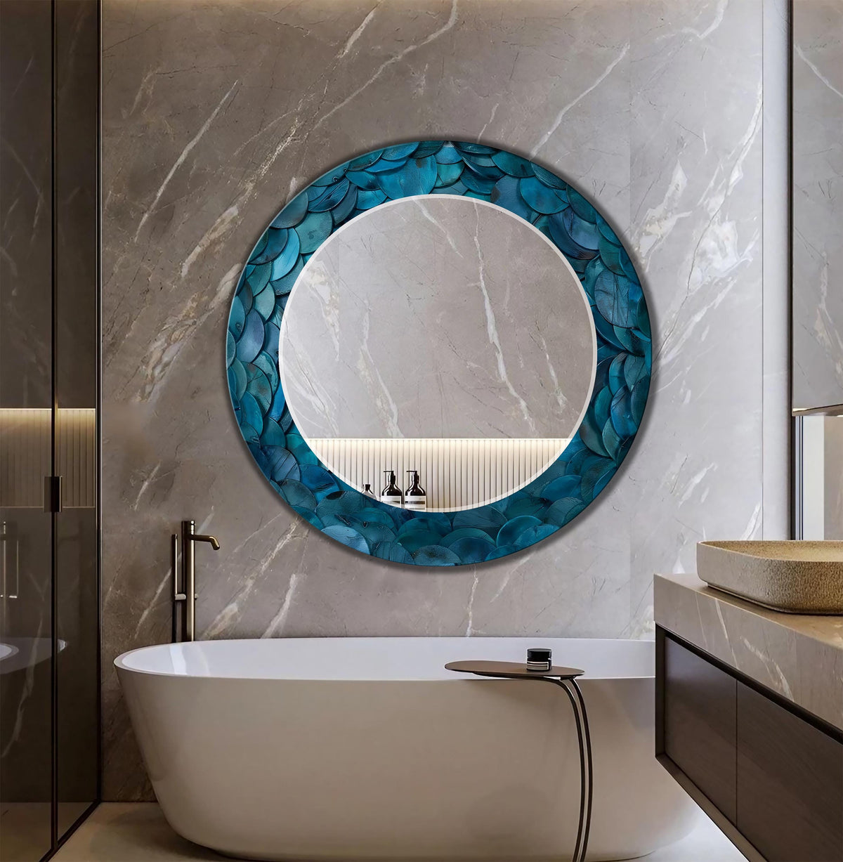 Customizable Mirror, Wall Art as Mirror | Decorative Mirror | Large Statement Mirror