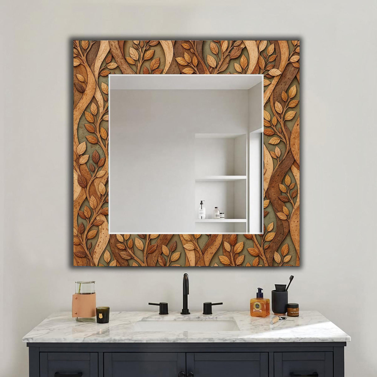 Customizable Mirror, Wall Art as Mirror | Decorative Mirror | Large Statement Mirror