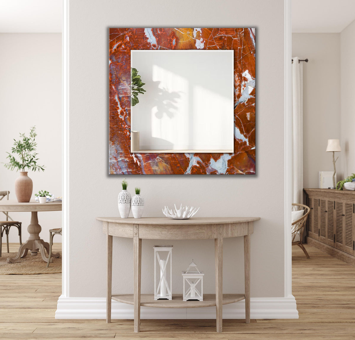Customizable Mirror, Wall Art as Mirror | Decorative Mirror | Large Statement Mirror