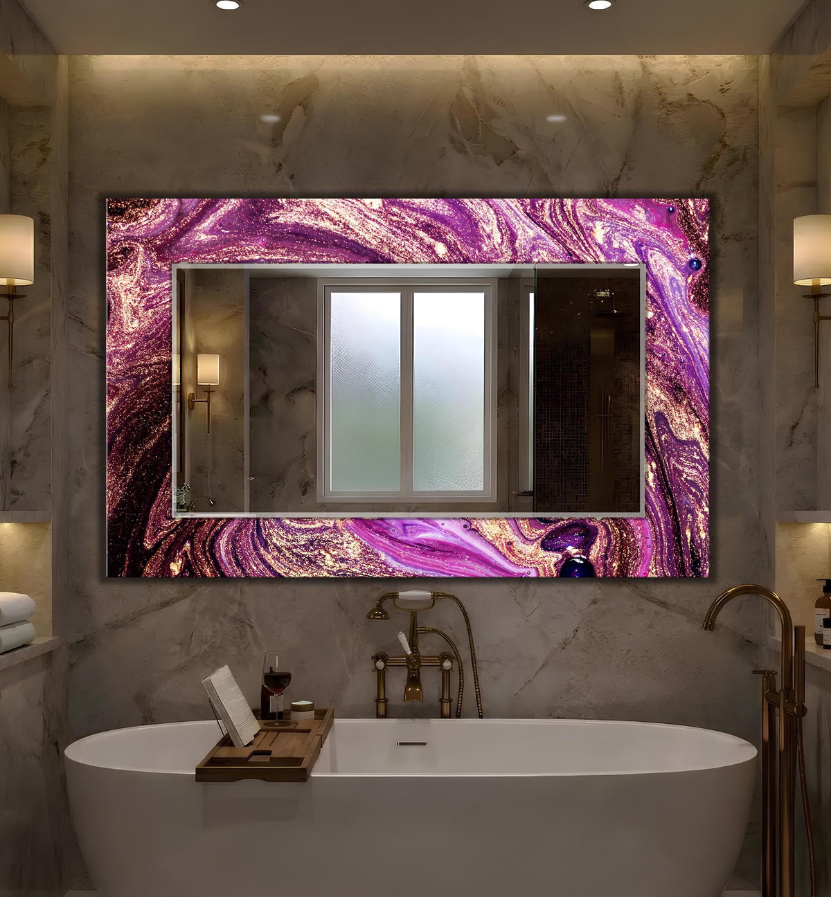 Customizable Mirror, Wall Art as Mirror | Decorative Mirror | Large Statement Mirror