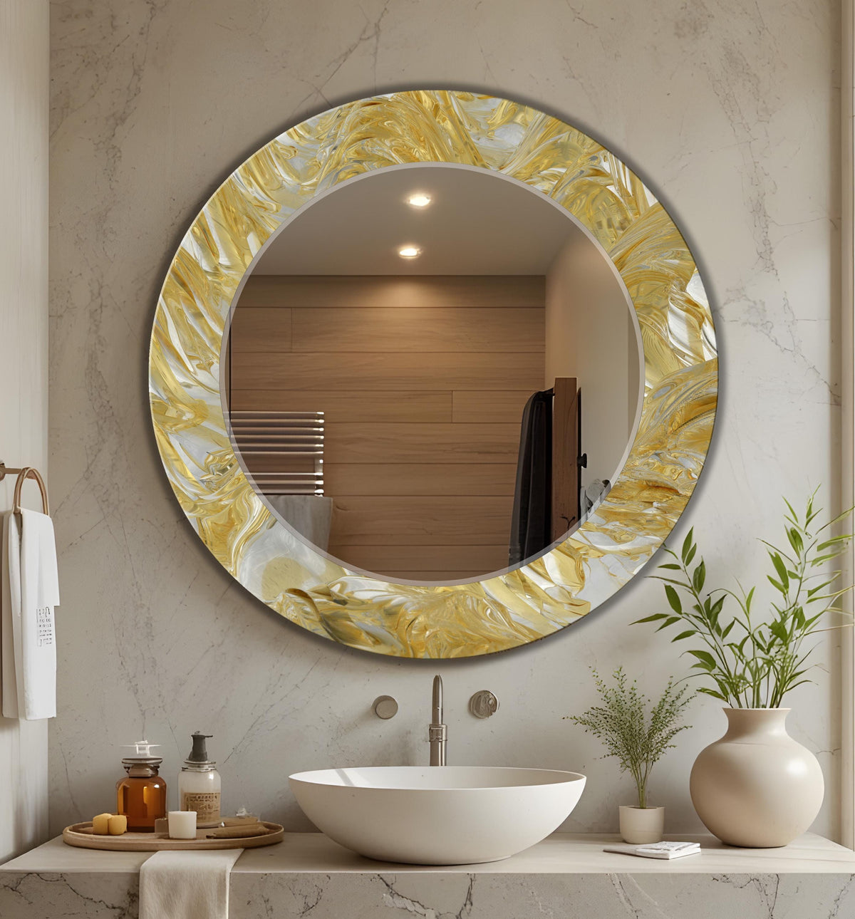 Customizable Mirror, Wall Art as Mirror | Decorative Mirror | Large Statement Mirror
