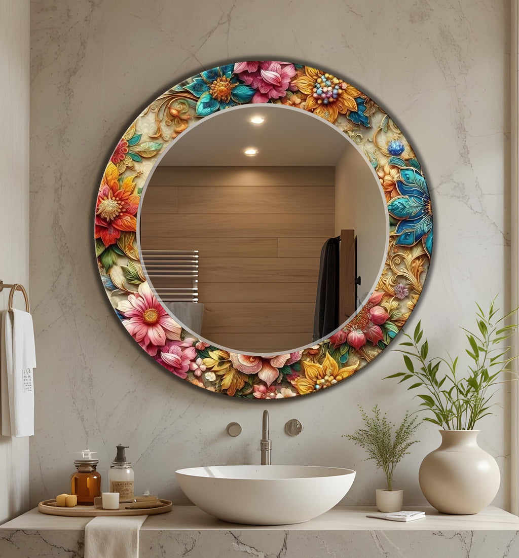 Customizable Mirror, Wall Art as Mirror | Decorative Mirror | Large Statement Mirror