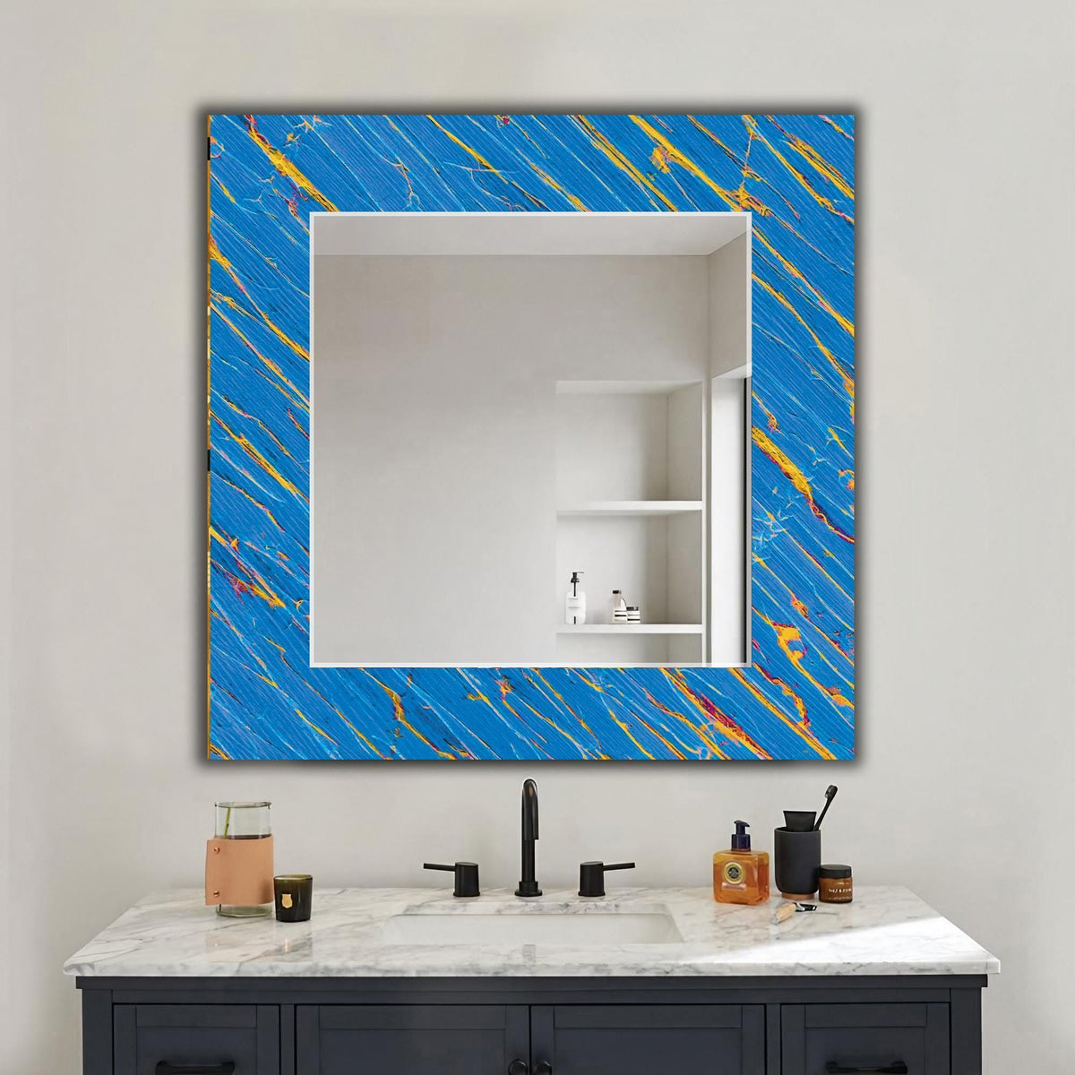 Customizable Mirror, Wall Art as Mirror | Decorative Mirror | Large Statement Mirror