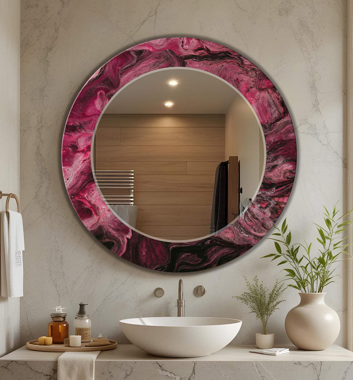 Customizable Mirror, Wall Art as Mirror | Decorative Mirror | Large Statement Mirror