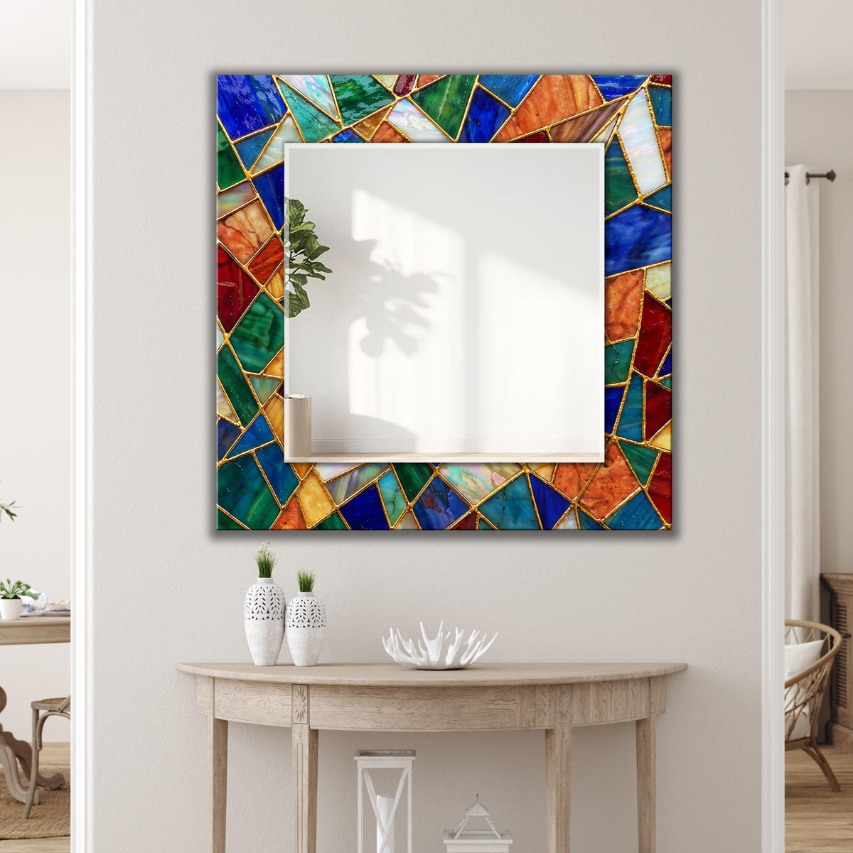 Customizable Mirror, Wall Art as Mirror | Decorative Mirror | Large Statement Mirror