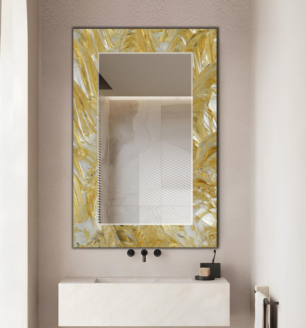 Customizable Mirror, Wall Art as Mirror | Decorative Mirror | Large Statement Mirror
