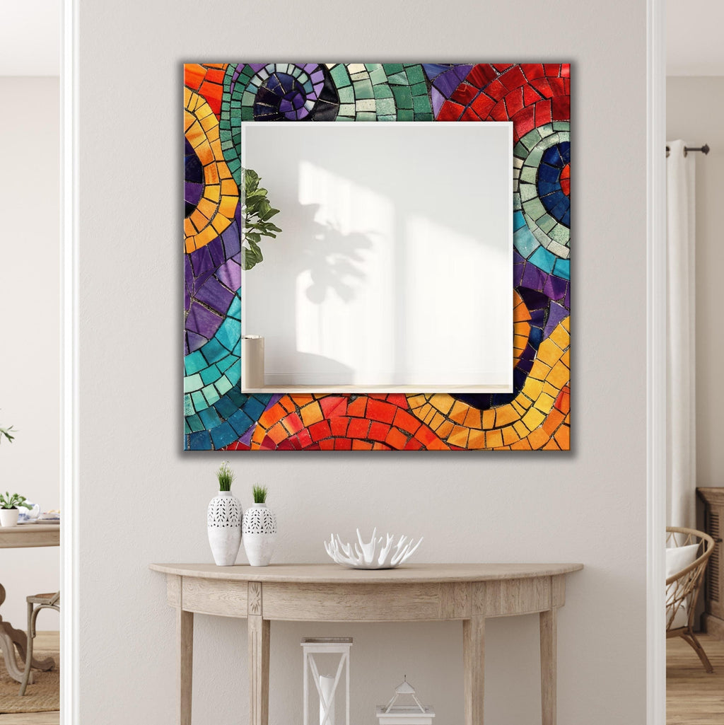 Customizable Mirror, Wall Art as Mirror | Decorative Mirror | Large Statement Mirror
