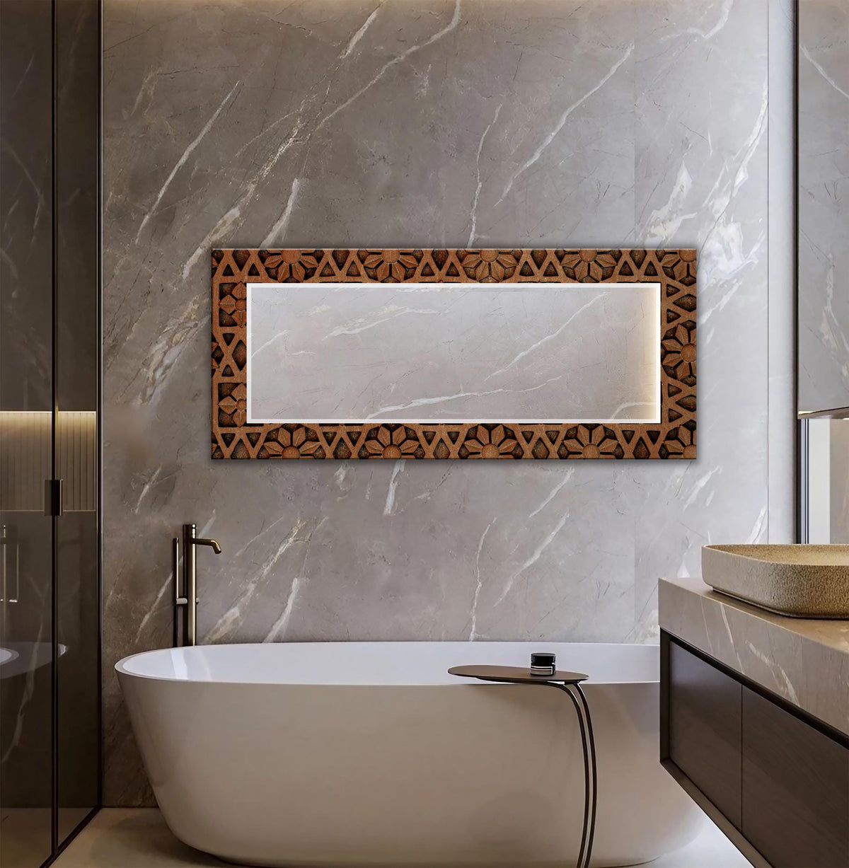 Customizable Mirror, Wall Art as Mirror | Decorative Mirror | Large Statement Mirror