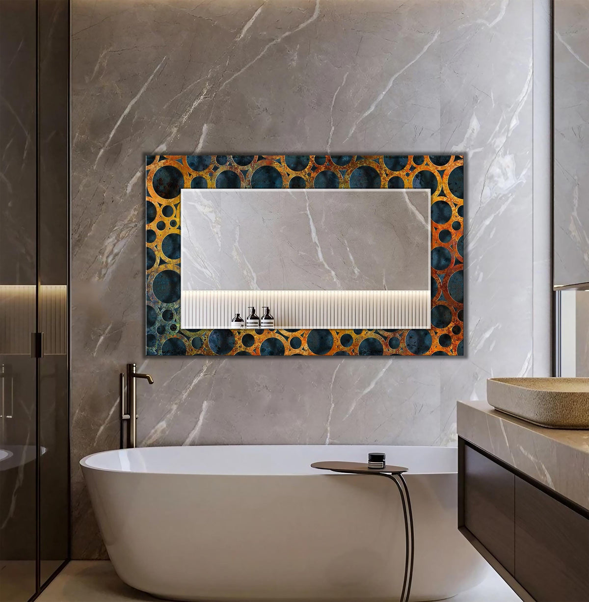 Customizable Mirror, Wall Art as Mirror | Decorative Mirror | Large Statement Mirror