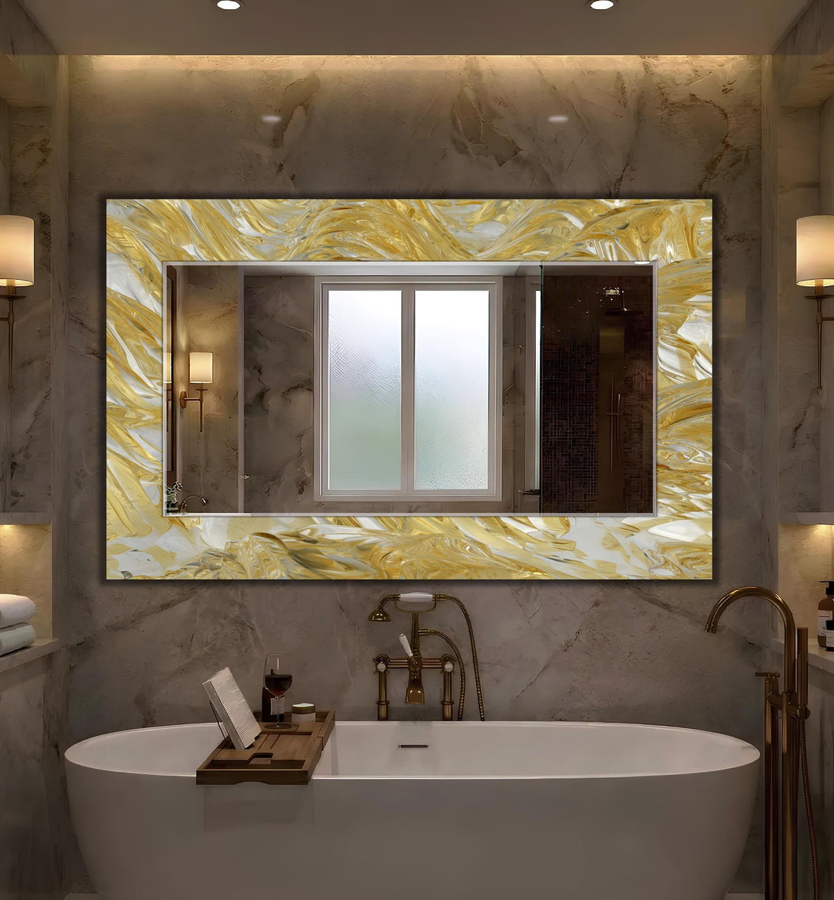 Customizable Mirror, Wall Art as Mirror | Decorative Mirror | Large Statement Mirror