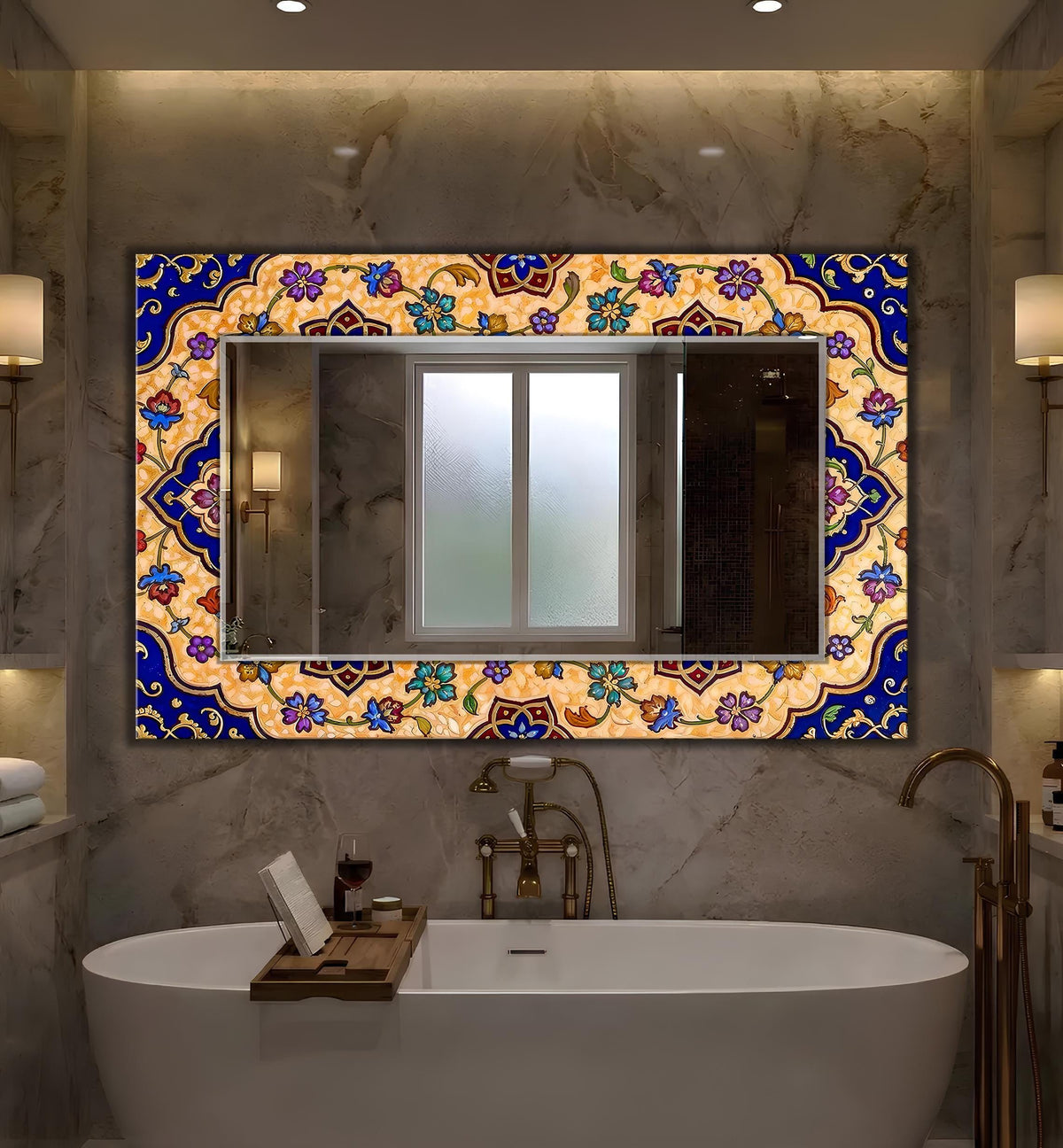 Customizable Mirror, Wall Art as Mirror | Decorative Mirror | Large Statement Mirror
