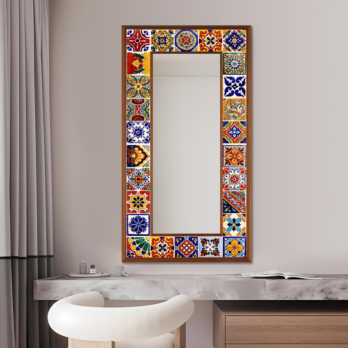 Customizable Mirror, Wall Art as Mirror | Decorative Mirror | Large Statement Mirror