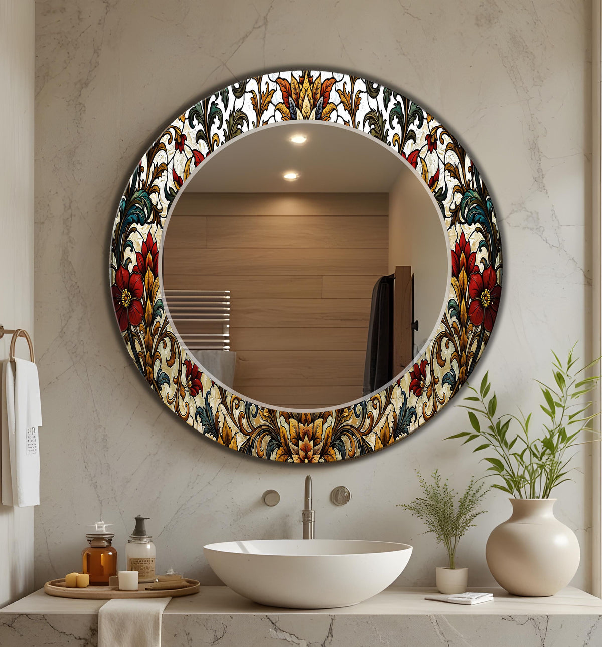 Customizable Mirror, Wall Art as Mirror | Decorative Mirror | Large Statement Mirror