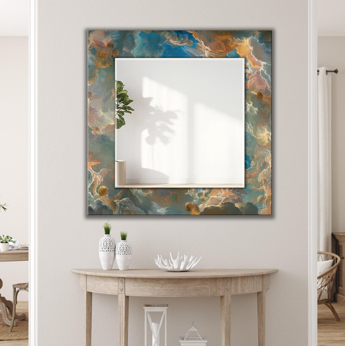 Customizable Mirror, Wall Art as Mirror | Decorative Mirror | Large Statement Mirror