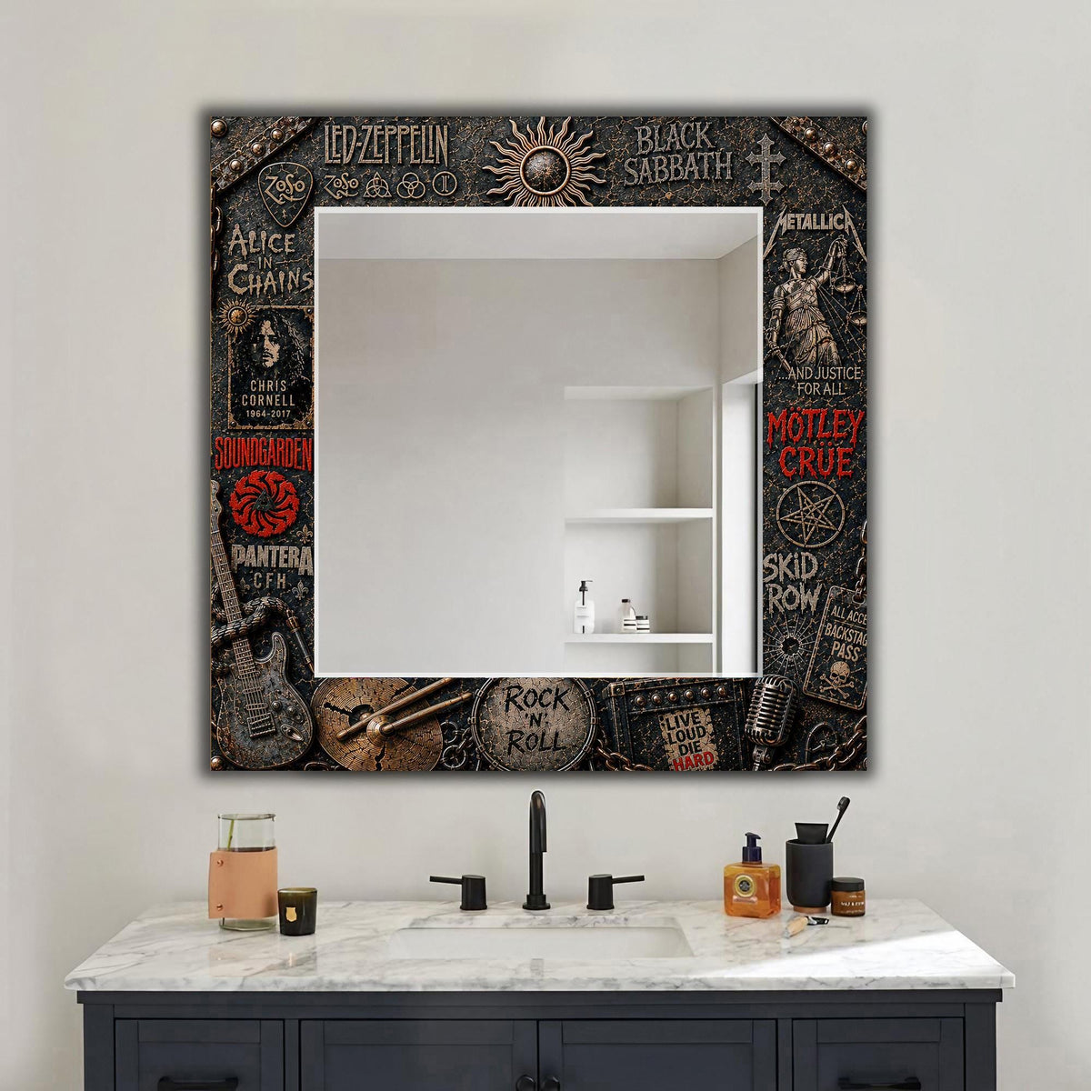 Customizable Mirror, Wall Art as Mirror | Decorative Mirror | Large Statement Mirror