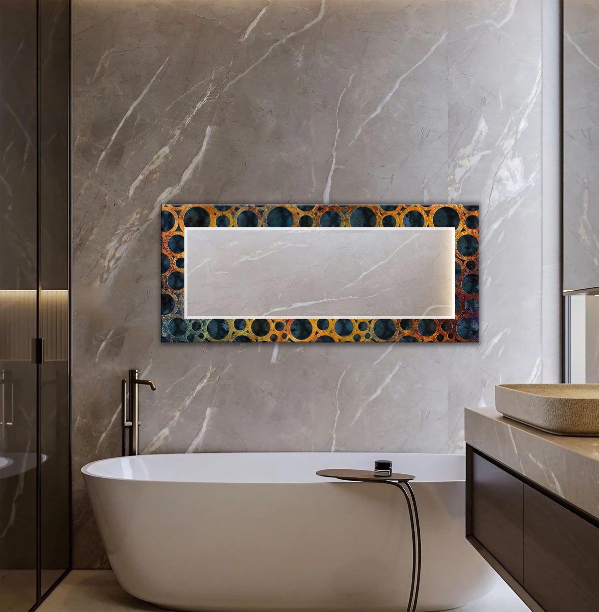 Customizable Mirror, Wall Art as Mirror | Decorative Mirror | Large Statement Mirror