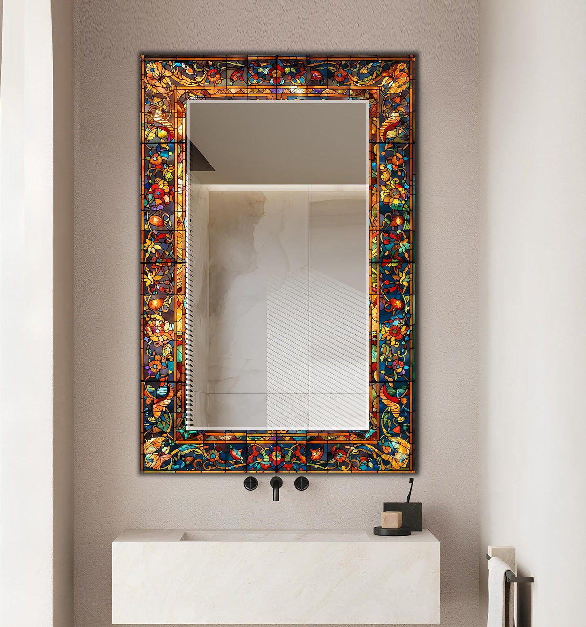 Customizable Mirror, Wall Art as Mirror | Decorative Mirror | Large Statement Mirror