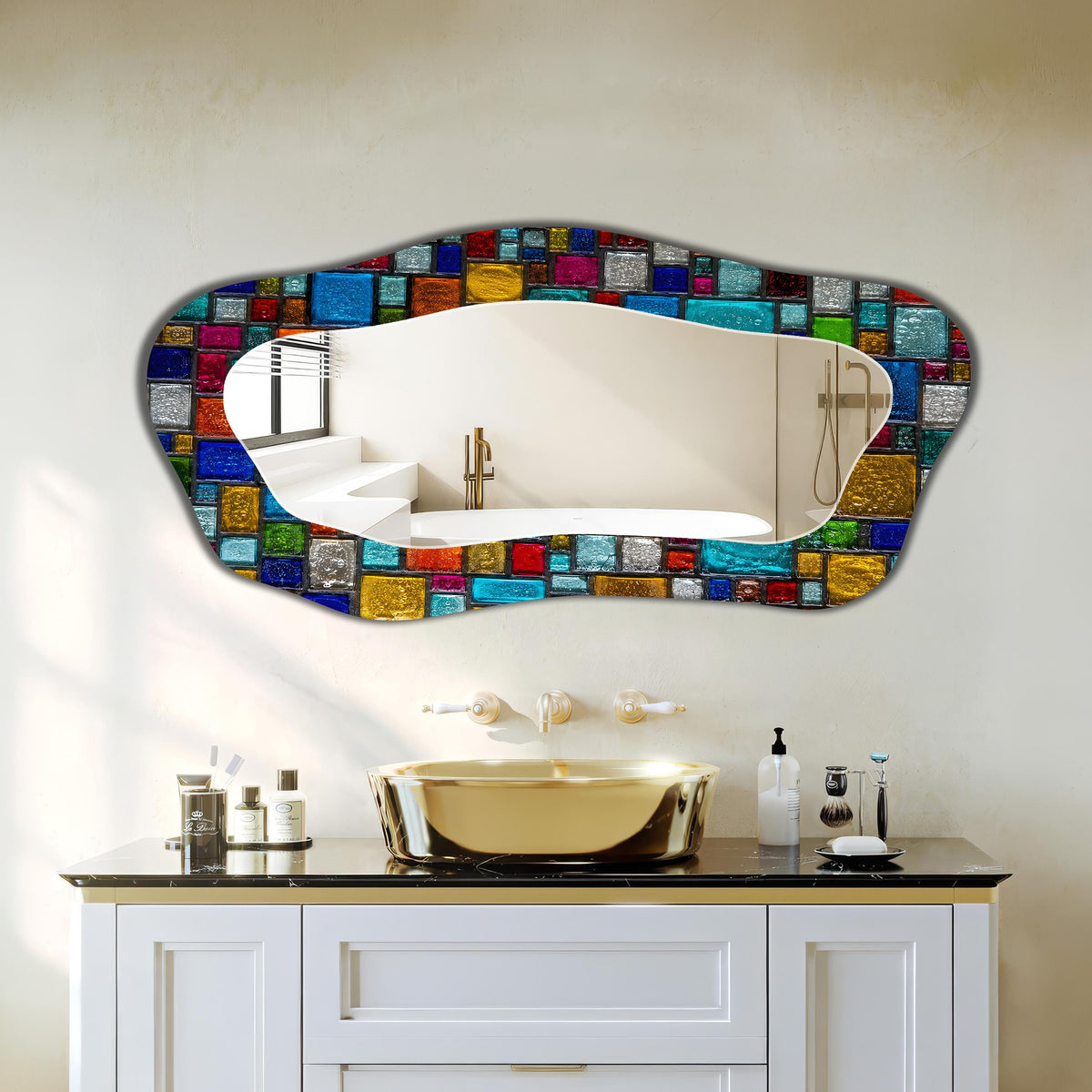 Customizable Mirror, Wall Art as Mirror | Decorative Mirror | Large Statement Mirror