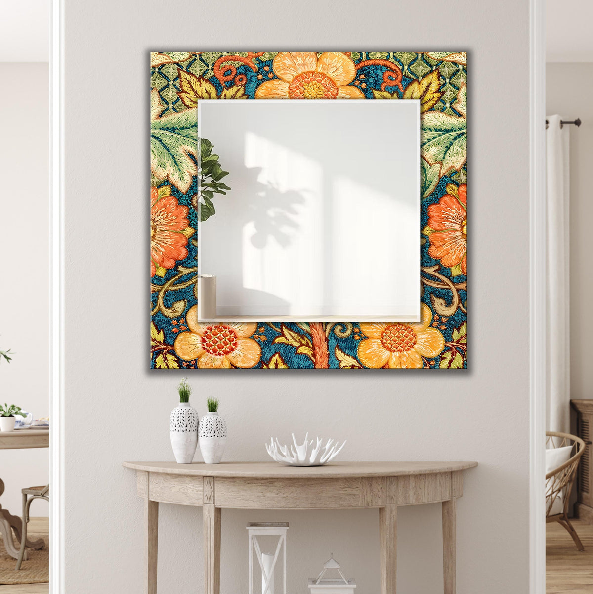 Customizable Mirror, Wall Art as Mirror | Decorative Mirror | Large Statement Mirror
