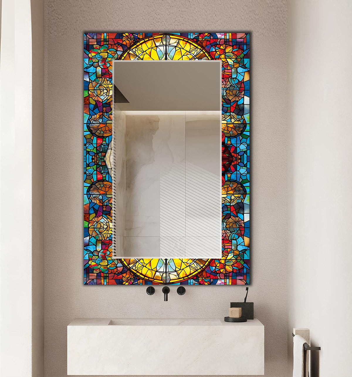 Customizable Mirror, Wall Art as Mirror | Decorative Mirror | Large Statement Mirror