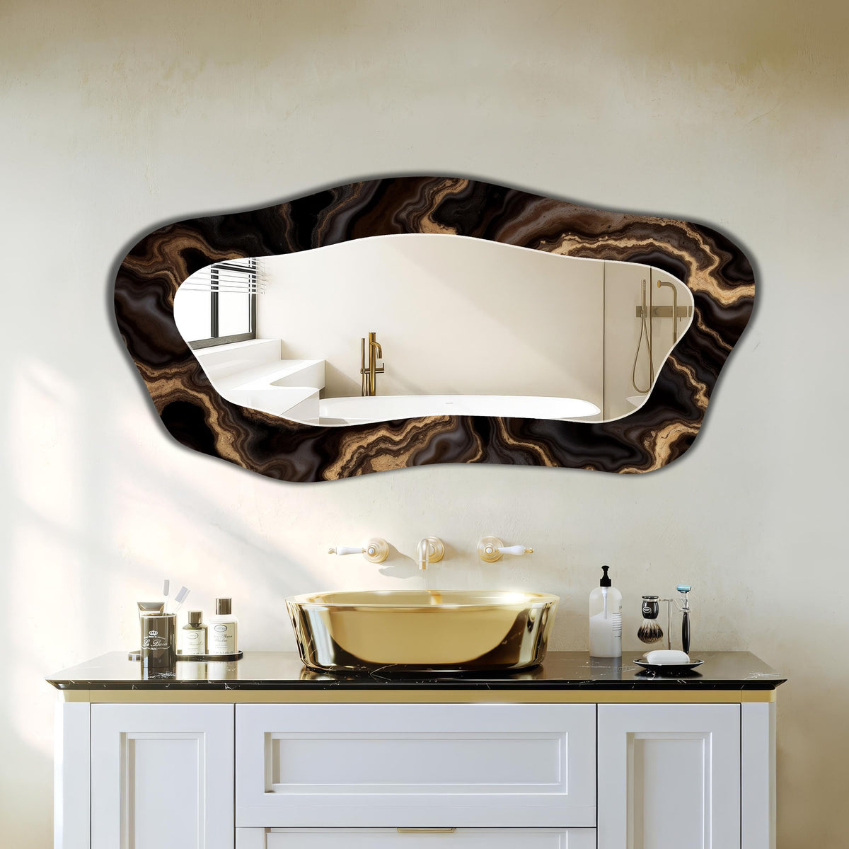 Customizable Mirror, Wall Art as Mirror | Decorative Mirror | Large Statement Mirror
