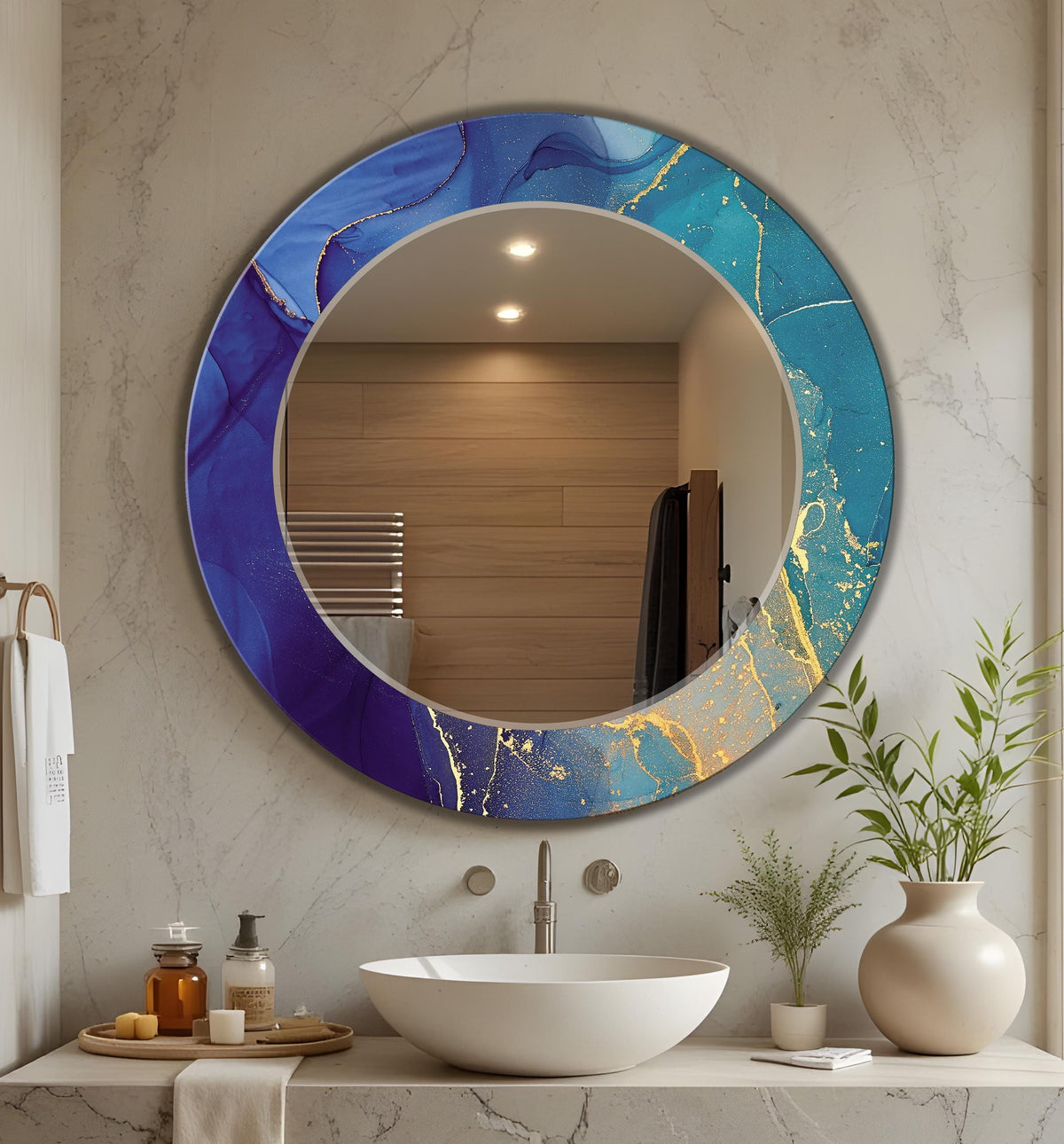 Customizable Mirror, Wall Art as Mirror | Decorative Mirror | Large Statement Mirror