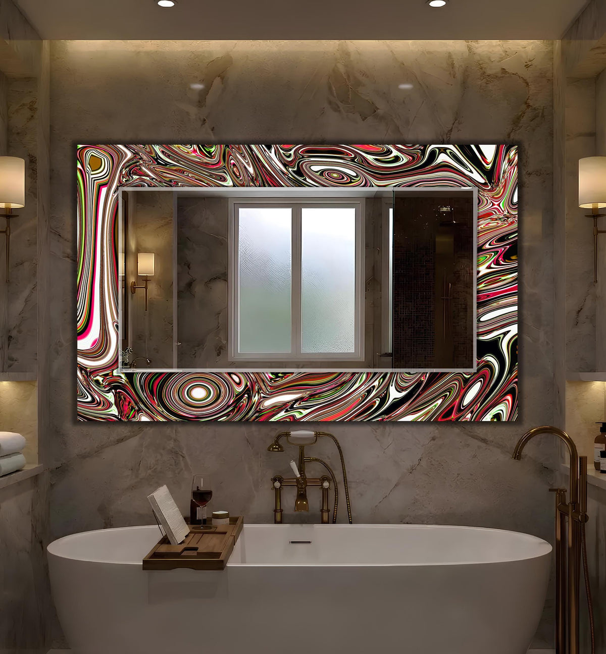 Customizable Mirror, Wall Art as Mirror | Decorative Mirror | Large Statement Mirror