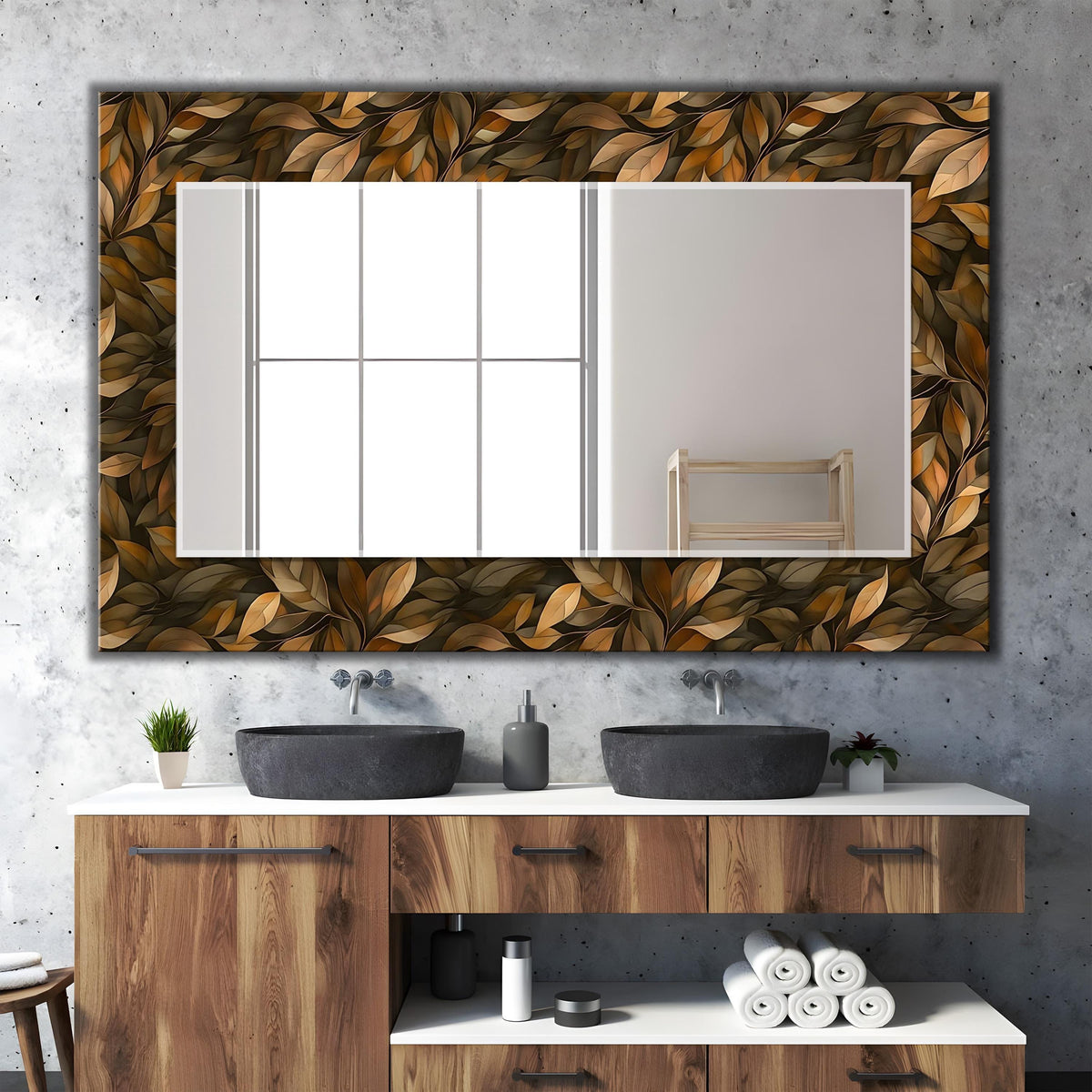 Customizable Mirror, Wall Art as Mirror | Decorative Mirror | Large Statement Mirror