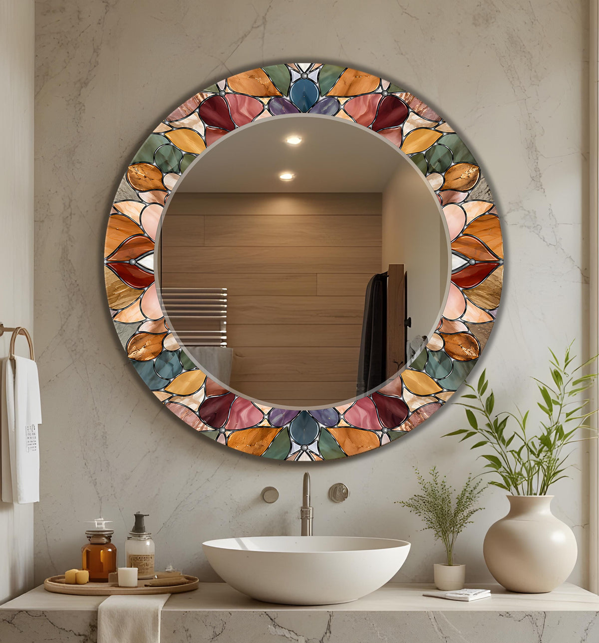 Customizable Mirror, Wall Art as Mirror | Decorative Mirror | Large Statement Mirror