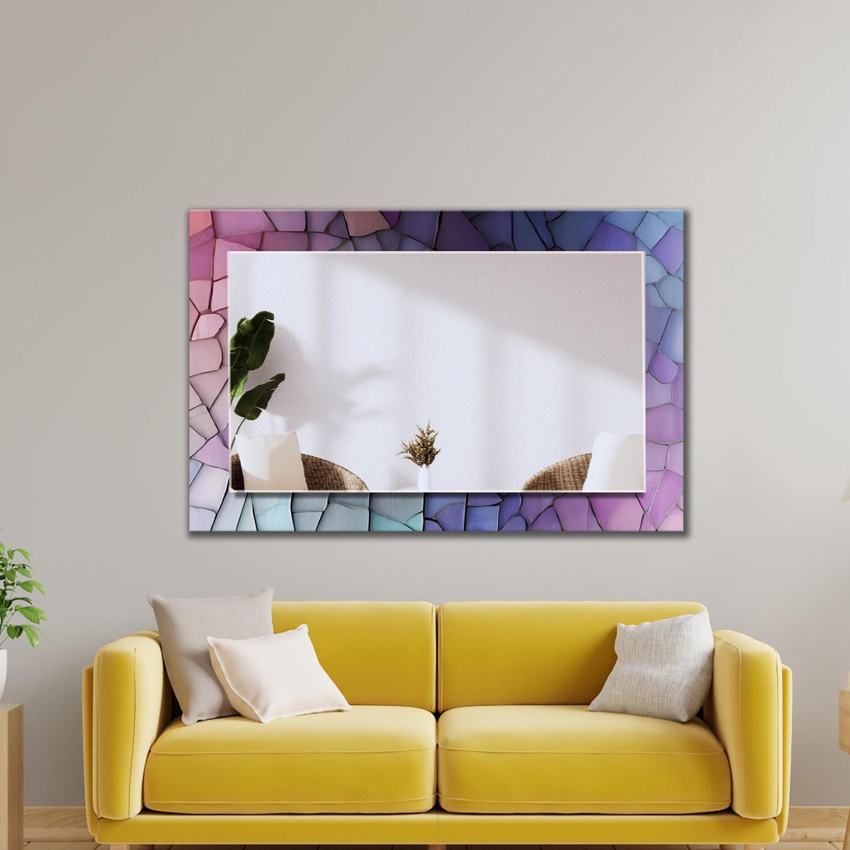 Customizable Mirror, Wall Art as Mirror | Decorative Mirror | Large Statement Mirror