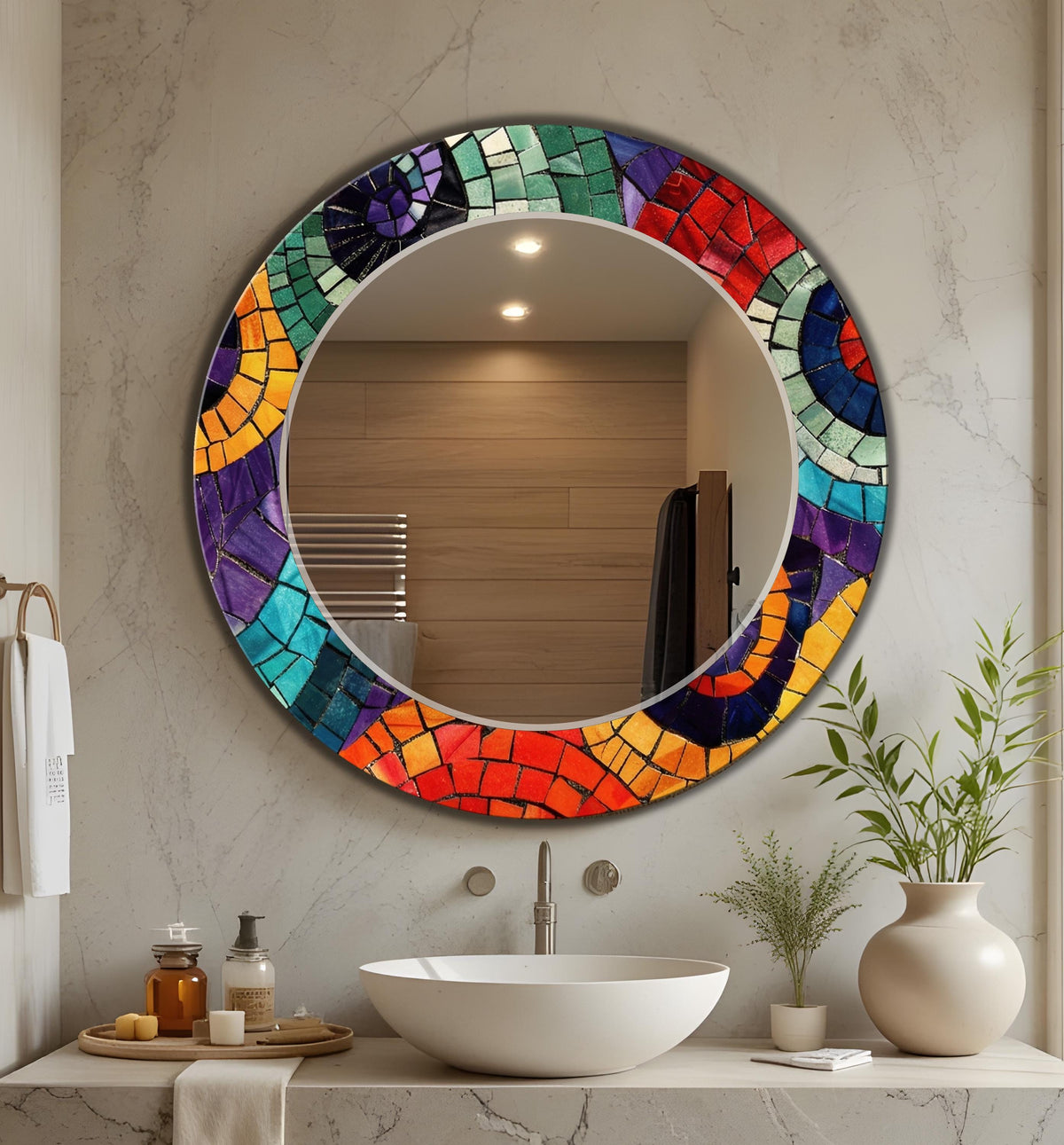 Customizable Mirror, Wall Art as Mirror | Decorative Mirror | Large Statement Mirror
