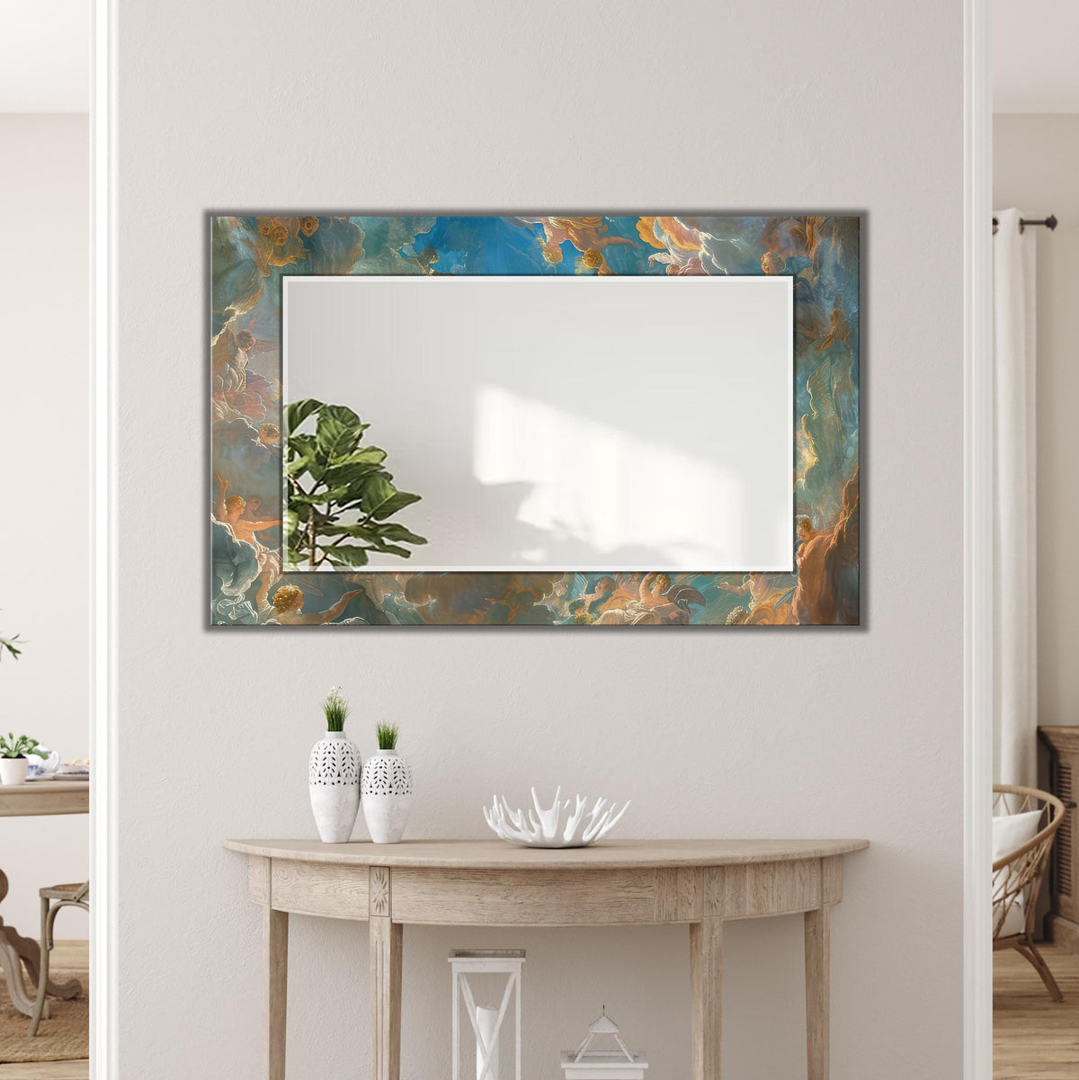 Customizable Mirror, Wall Art as Mirror | Decorative Mirror | Large Statement Mirror