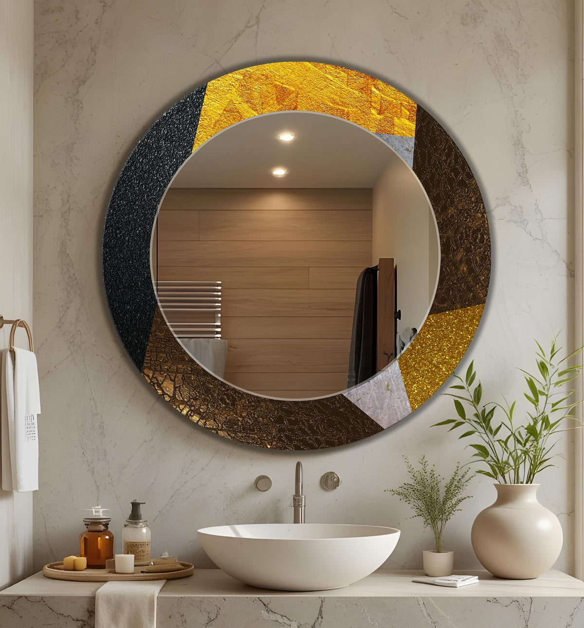 Customizable Mirror, Wall Art as Mirror | Decorative Mirror | Large Statement Mirror