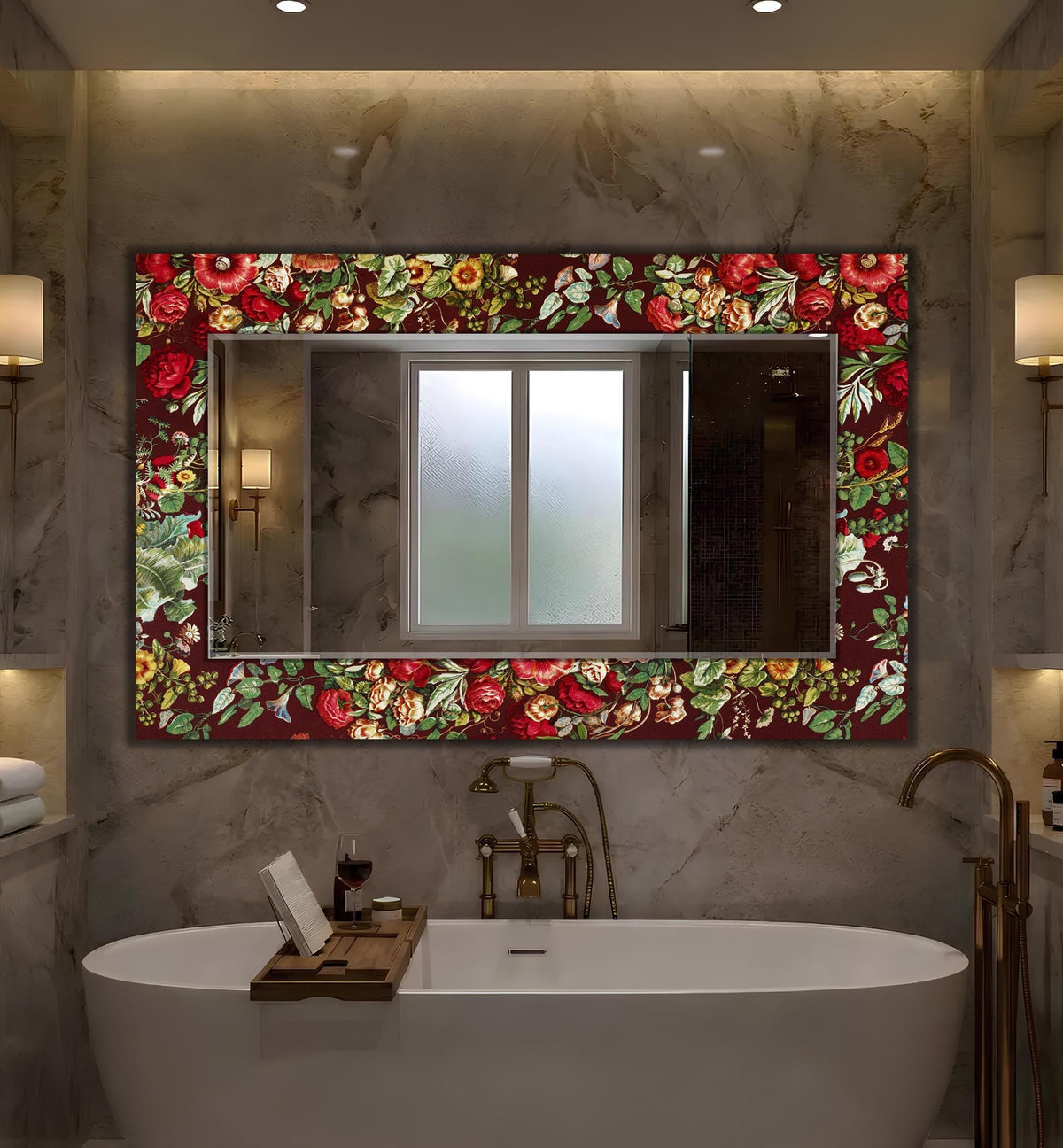 Customizable Mirror, Wall Art as Mirror | Decorative Mirror | Large Statement Mirror