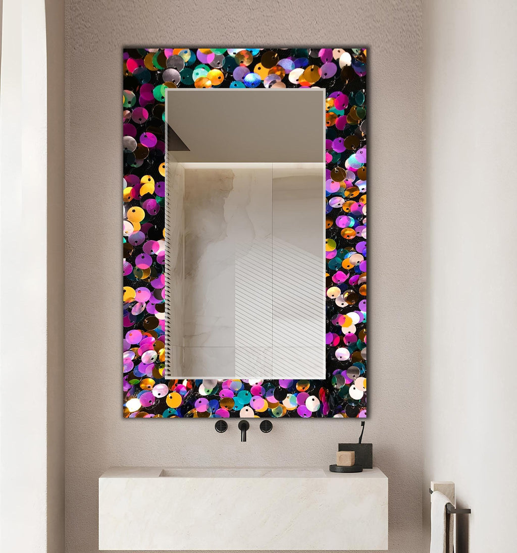 Customizable Mirror, Wall Art as Mirror | Decorative Mirror | Large Statement Mirror