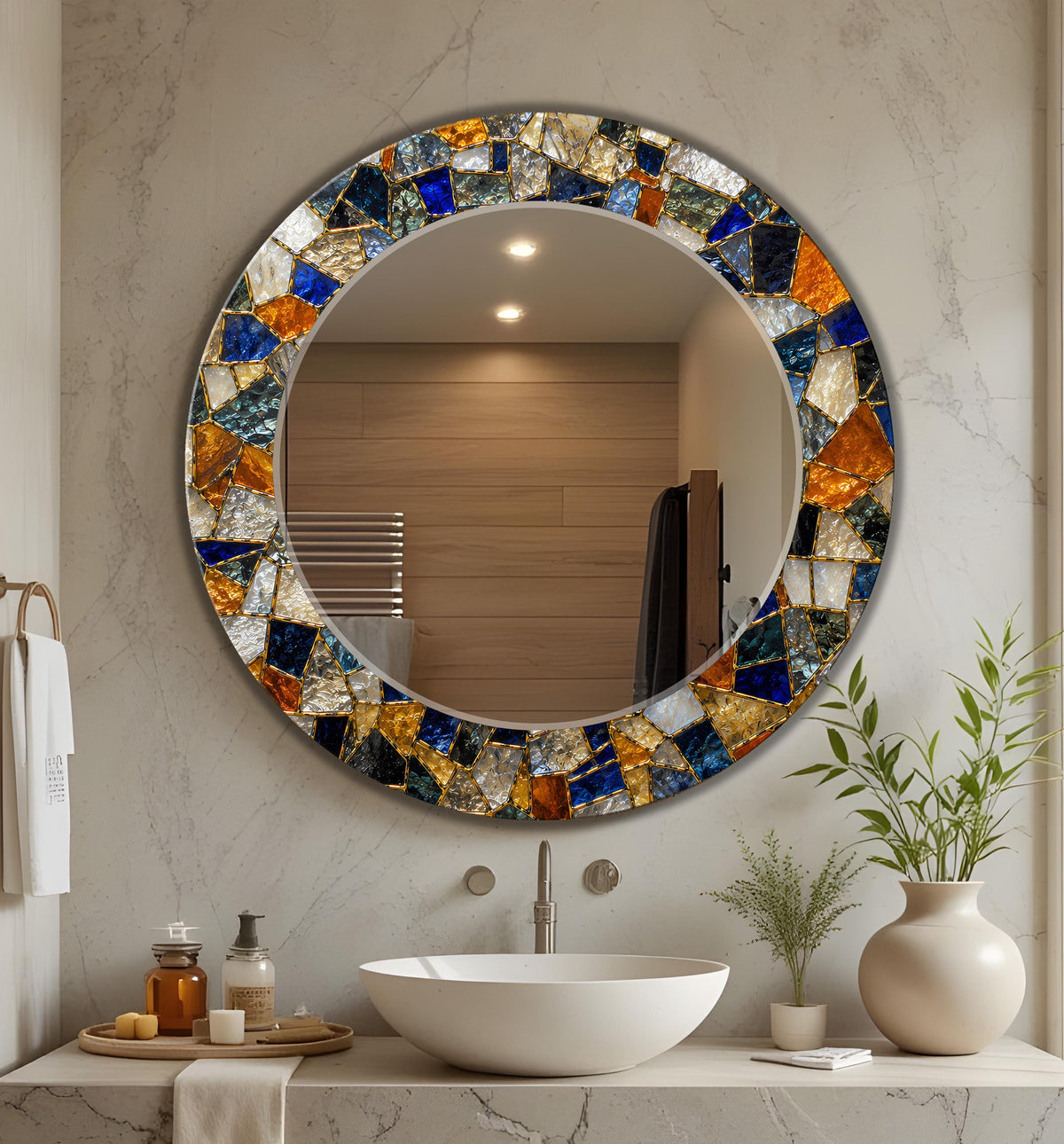 Customizable Mirror, Wall Art as Mirror | Decorative Mirror | Large Statement Mirror